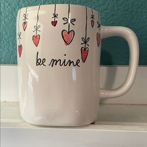 Rae Dunn be mine Mug with Red Hearts